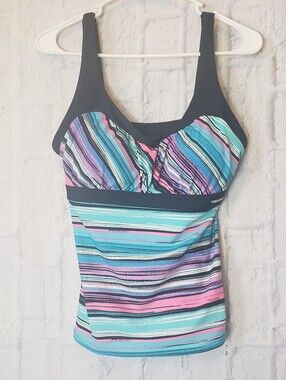 ZEROXPOSUR SWIMWEAR Tankini Top Large